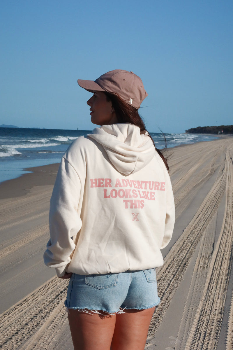 Load image into Gallery viewer, Her Hoodie - Pink Cream
